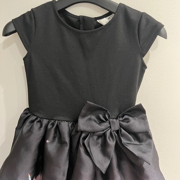 Girl Black Unicorn Dress - Picture 3 of 6